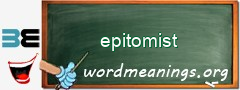 WordMeaning blackboard for epitomist